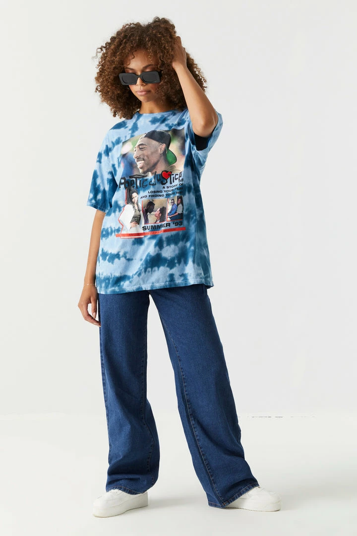 Stitches Ladies Poetic Justice Summer 93 Graphic Tie-Dye T-Shirt Tops 3 Stitches Ladies Poetic Justice Summer 93 Graphic Tie-Dye T-Shirt Tops