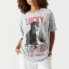 Stitches Ladies Lucky Poetic Justice Graphic T-Shirt
