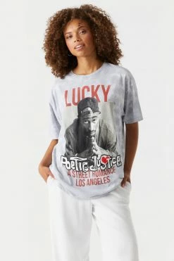 Stitches Ladies Lucky Poetic Justice Graphic T-Shirt