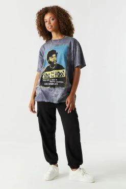 Stitches Ladies Boyz In The Hood Graphic Tie-Dye T-Shirt