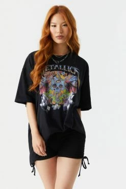 Stitches Ladies Tops Metallica Graphic T-Shirt