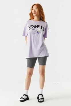 Stitches Ladies Tops Peanuts Graphic Oversized T-Shirt 5 Stitches Ladies Tops Peanuts Graphic Oversized T-Shirt