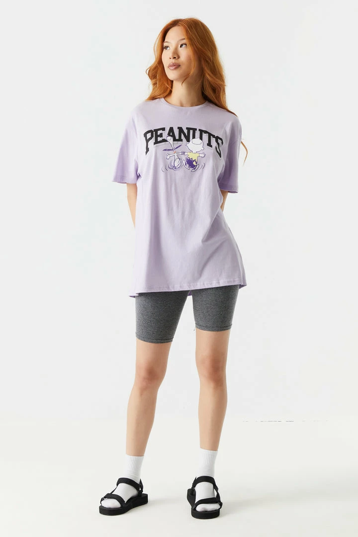 Stitches Ladies Tops Peanuts Graphic Oversized T-Shirt 3 Stitches Ladies Tops Peanuts Graphic Oversized T-Shirt