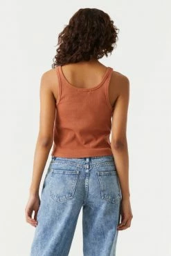 Stitches Ladies Tops Ribbed Henley Skimmer Tank Top 27 Stitches Ladies Tops Ribbed Henley Skimmer Tank Top