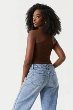 Stitches Ladies Soft Ribbed Scoop Neck Tank Top