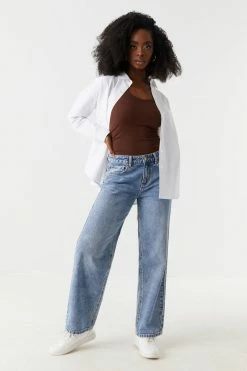 Stitches Ladies Soft Ribbed Scoop Neck Tank Top