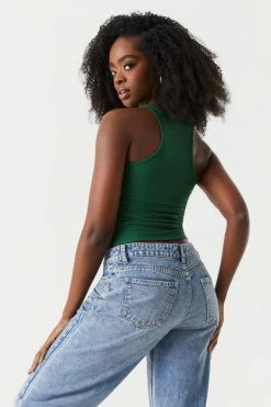 Stitches Ladies Soft Ribbed Scoop Neck Tank Top