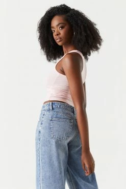 Stitches Ladies Soft Ribbed Scoop Neck Tank Top