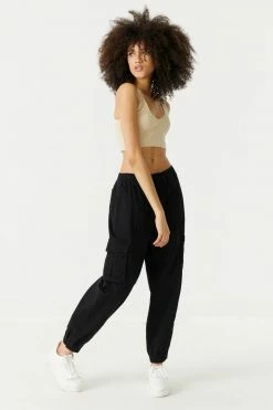 Stitches Ladies Seamless Ribbed V-Neck Cropped Tank Top Tops 32 Stitches Ladies Seamless Ribbed V-Neck Cropped Tank Top Tops