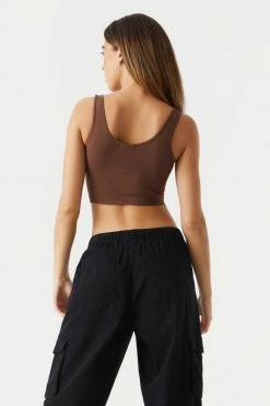 Stitches Ladies Seamless Ribbed Scoop Neck Tank Top Tops