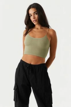 Stitches Ladies Seamless Bungee Cami Tops