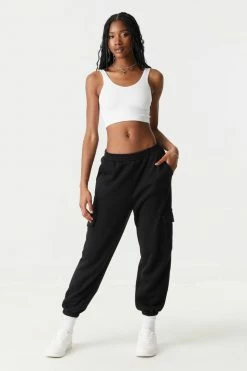 Stitches Ladies Seamless Scoop Neck Cropped Tank Top Tops