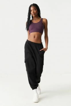 Stitches Ladies Seamless Scoop Neck Cropped Tank Top Tops