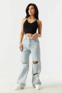 Stitches Ladies Seamless Padded Cropped Bustier Cami Tops