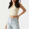 Stitches Ladies Seamless Padded Cropped Bustier Cami Tops