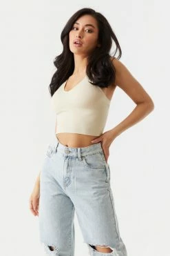 Stitches Ladies Seamless Padded Cropped Bustier Cami Tops