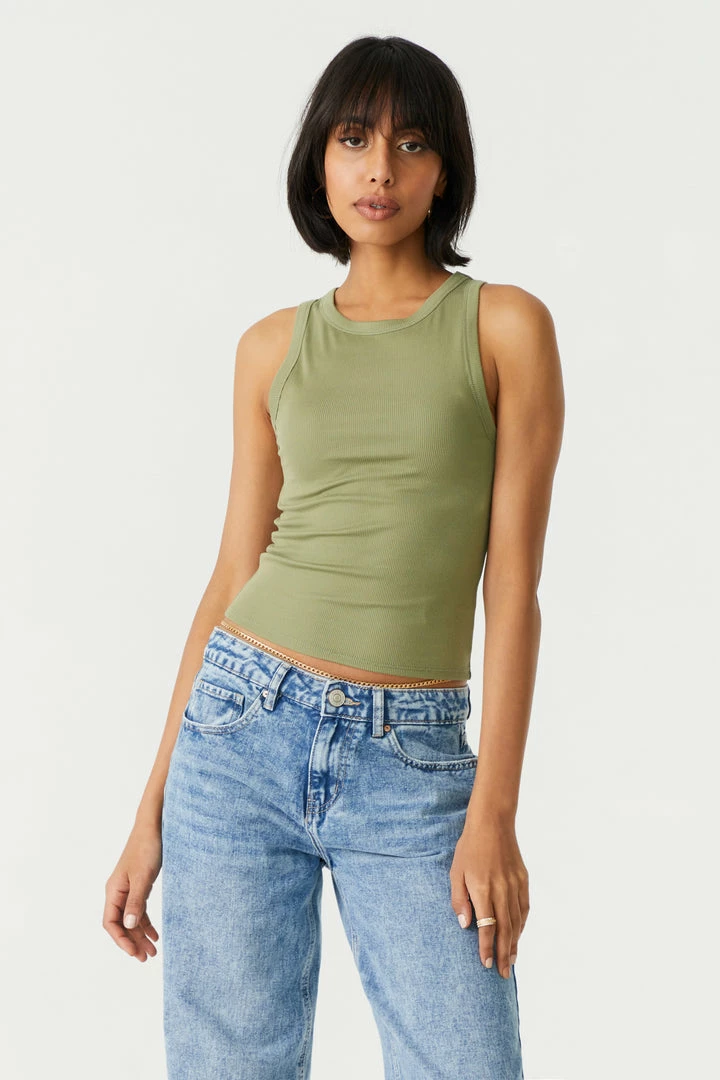 Stitches Ladies High Neck Tank Top 1 Stitches Ladies High Neck Tank Top