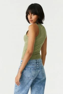 Stitches Ladies High Neck Tank Top