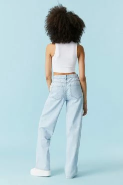 Stitches Ladies Wide Leg Jeans Refuge Cross Front Wide Leg Jean