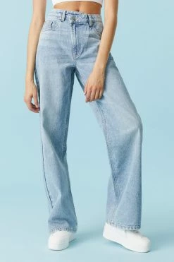 Stitches Ladies Wide Leg Jeans Refuge Cross Front Wide Leg Jean