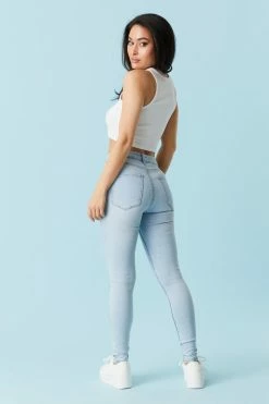 Stitches Ladies Refuge High-Rise Light Wash Skinny Jean 5 Stitches Ladies Refuge High-Rise Light Wash Skinny Jean