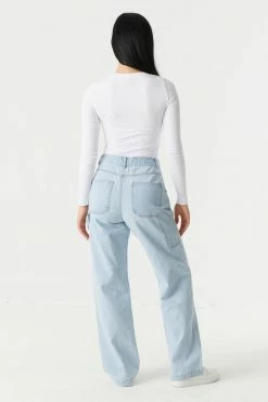 Stitches Ladies Refuge Jeans Refuge Ultra High-Rise Light Wash Skater Jean