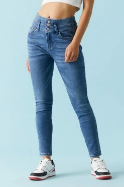 Stitches Ladies Refuge Jeans Refuge High-Rise Push-Up Dark Wash Skinny Jean