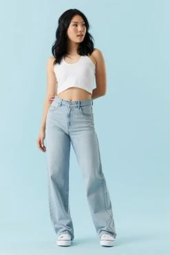 Stitches Ladies Refuge High-Rise Light Wash Wide Leg Jean