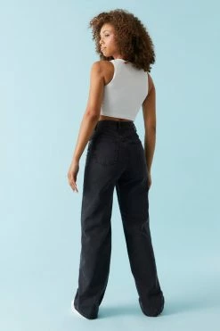 Stitches Ladies Refuge Black Wash Wide Leg Jean Refuge Jeans 5 Stitches Ladies Refuge Black Wash Wide Leg Jean Refuge Jeans