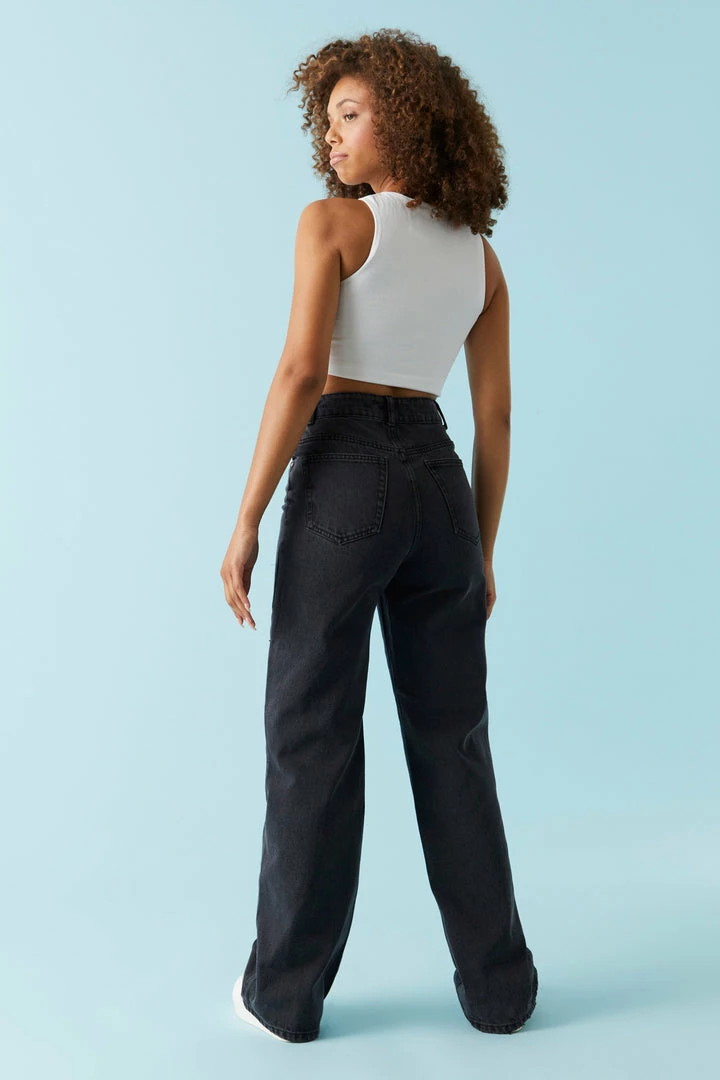 Stitches Ladies Refuge Black Wash Wide Leg Jean Refuge Jeans 3 Stitches Ladies Refuge Black Wash Wide Leg Jean Refuge Jeans