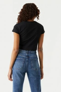 Stitches Ladies Tops Casual Crop T-Shirt