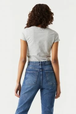 Stitches Ladies Tops Casual Crop T-Shirt