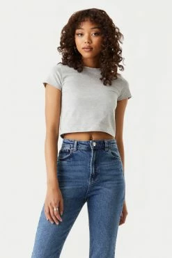 Stitches Ladies Tops Casual Crop T-Shirt