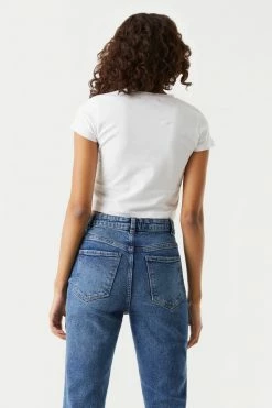 Stitches Ladies Tops Casual Crop T-Shirt