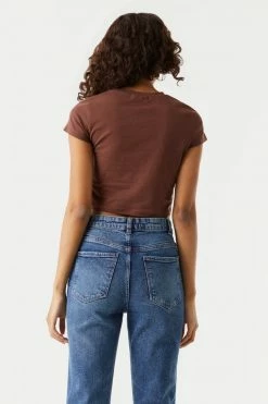 Stitches Ladies Tops Casual Crop T-Shirt