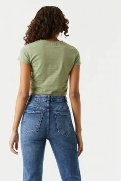 Stitches Ladies Tops Casual Crop T-Shirt