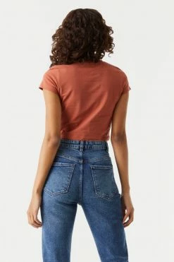 Stitches Ladies Tops Casual Crop T-Shirt