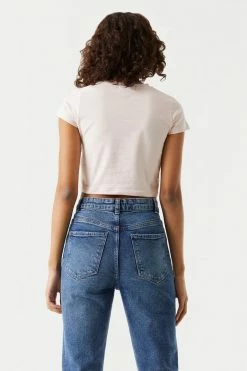 Stitches Ladies Tops Casual Crop T-Shirt