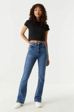 Stitches Ladies Tops Casual Crop T-Shirt