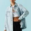 Stitches Ladies Light Wash Denim Shacket
