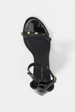 Stitches Ladies Studded Band Ankle Strap High Heel