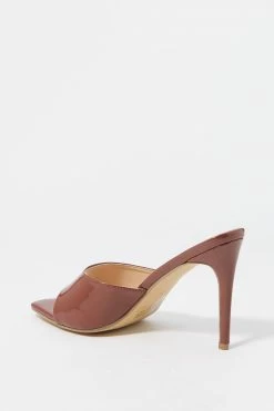 Stitches Ladies Square Toe Stiletto Mule High Heel Heels