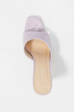 Stitches Ladies Square Toe Stiletto Mule High Heel Heels