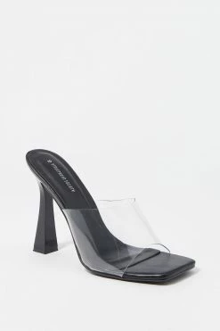 Stitches Ladies Heels Clear Band Modern Stiletto Mule High Heel