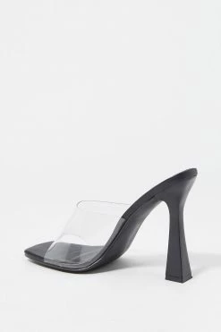 Stitches Ladies Heels Clear Band Modern Stiletto Mule High Heel