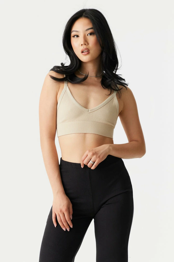 Stitches Ladies Tops Seamless V-Neck Bralette 13 Stitches Ladies Tops Seamless V-Neck Bralette
