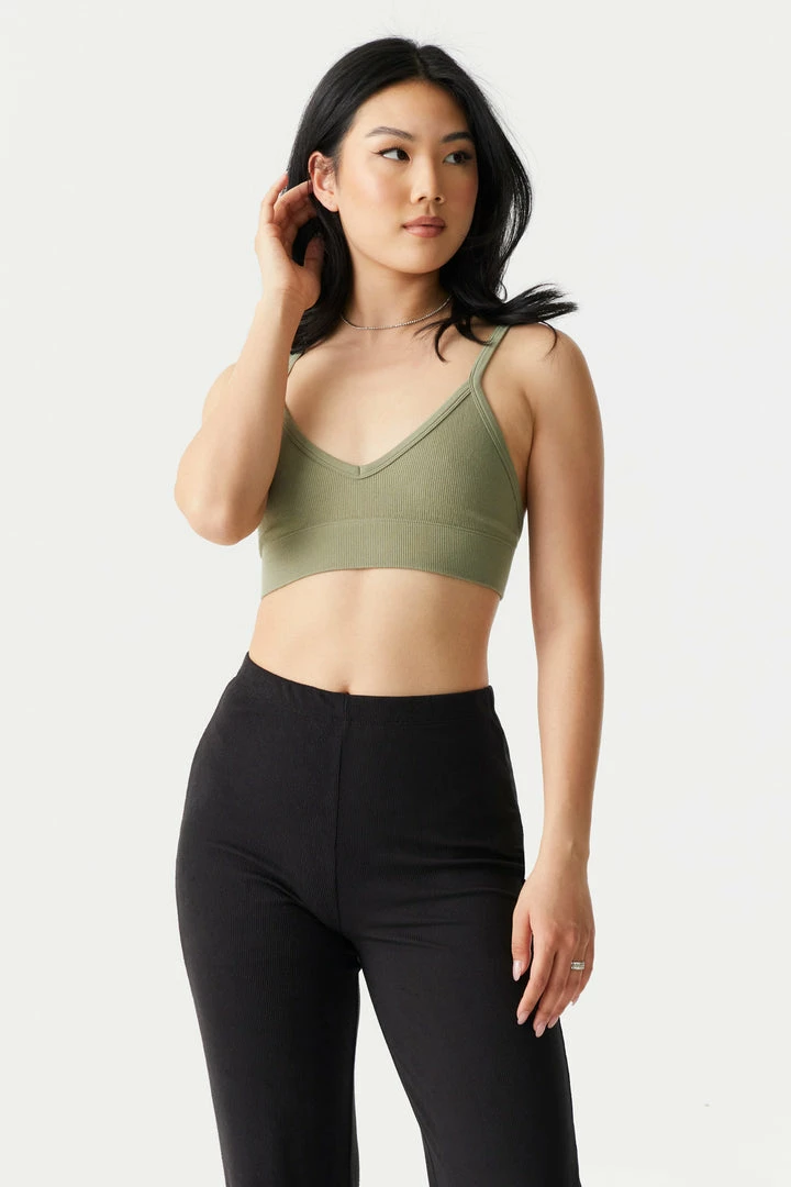 Stitches Ladies Tops Seamless V-Neck Bralette 1 Stitches Ladies Tops Seamless V-Neck Bralette