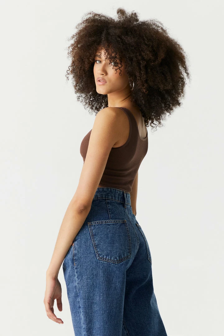 Stitches Ladies Seamless Ribbed V-Neck Twist Front Bra Top Tops 14 Stitches Ladies Seamless Ribbed V-Neck Twist Front Bra Top Tops