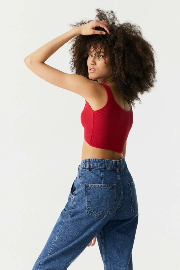 Stitches Ladies Seamless Ribbed V-Neck Twist Front Bra Top Tops 5 Stitches Ladies Seamless Ribbed V-Neck Twist Front Bra Top Tops