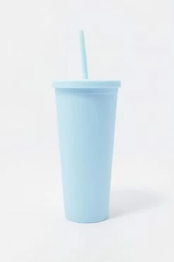 Stitches Ladies Reusable Cold Cup Tumbler With Straw Home + Lifestyle